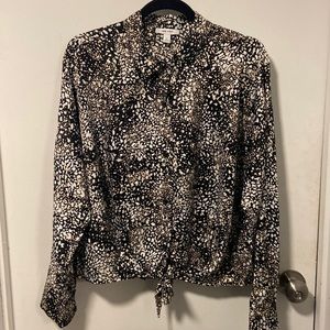 Nine West tie waist blouse Dash size extra-large.
